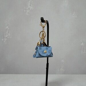 Blue Designer Key & Card Holder